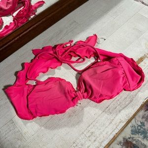 Victoria’s Secret Pink Ruffled Bathing Suit Top